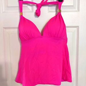 Victoria's Secret pink tankini top L